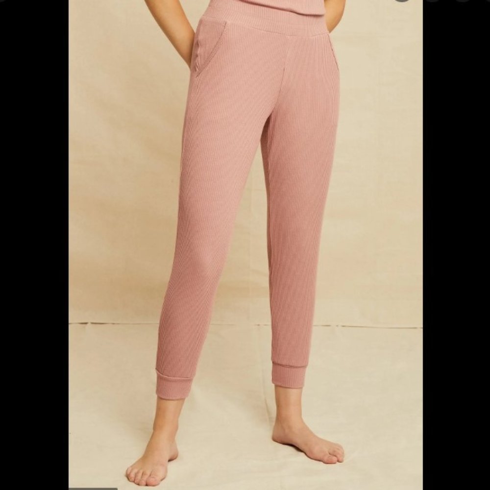 *NWOT* Amour Vert Skylar Paris Rib Jogger - Quartz, size S